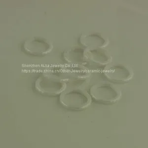 Zirconia Ceramic Ring Comfort Fit Womens Wedding Ring Polished thumbnail-3