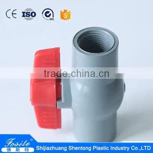 PVC Femal Thread Ball Valve 1/2" 3/4" 1" thumbnail-1