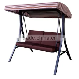 2640136 Outdoor Patio Steel Fabric Hammcok Bed Swing Chairs With Canopy thumbnail-1