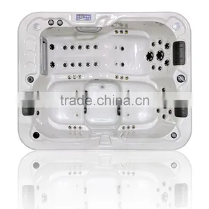 Control Panel Acrylic Shell Antique Bathtub With Seat for 3 Adults thumbnail-6