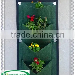 Green Vertical Garden Pocket Planters,Hanging Planter for Home & Garden,Green Hanging Wall Outdoor/Indoor thumbnail-1