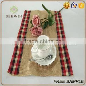 2016 High Quality Jute Lace Dining Table Runners thumbnail-6