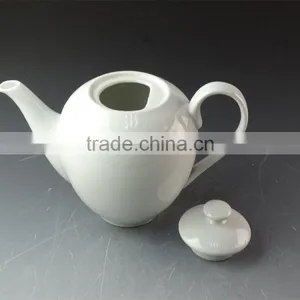 Wholesale Stock Chinese Style Cheap Ceramic Pot,white Tea Pot Restaurant Teapot thumbnail-2