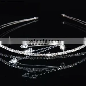 Bridal Hair Accessories Headband With Double Ultra Thin Wire thumbnail-1