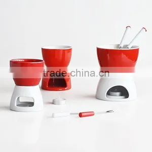 Ceramic Fondue Set With Solid Color thumbnail-1