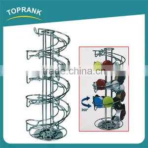 360 Degree Rotating Spiral Coffee Pod Capsule Holder Storage Stand Tower Rack thumbnail-1