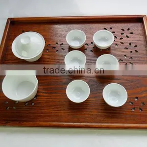 Hollow Carved Wooden Tea Tray thumbnail-1