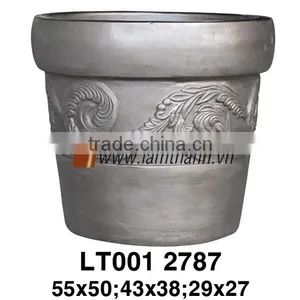 Vietnam Pattern Dark Painted Flower Pot For Manufacturer thumbnail-1