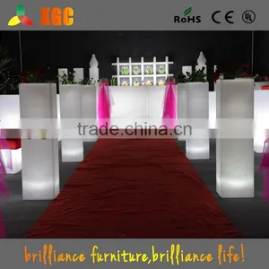Flashing Plastic PE RGB Color Changing Led Pillar/Led Pillar Light/Wedding Flowers Pillars thumbnail-2