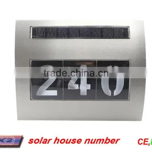 FQ-522 New Solar Led Household Address Signs, House Number Signs thumbnail-1