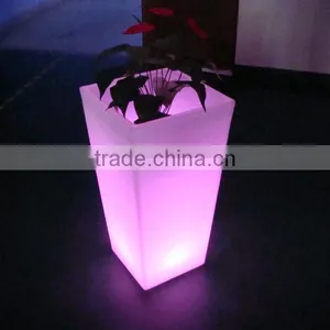 2017 New Design Color Changing Light Up LED Garden Clay Flowerpot / Planter Pot thumbnail-6