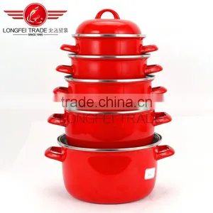 New Design Luxurious Enamel Stew Pot Casserole Hot Pot Turkey Pot OEM thumbnail-2