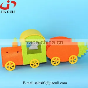 New Design Easter Decoration Gifts With LED Non-woven Radish Shape Train thumbnail-3