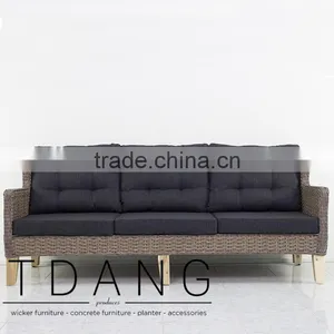 Venice Wicker Bench - Outdoor Patio Furniture - Vietnam Poly Rattan thumbnail-1