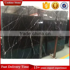 Black With White Vein Nero Marquina Marble Slab Price thumbnail-2