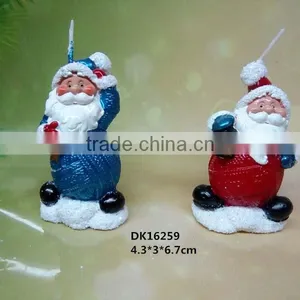Factory Wholesale Santa Claus Christmas Candle thumbnail-3