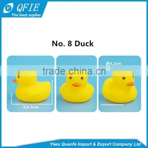 Promotional Colorful Cheap Soft Mini Lovely Animal Shape Rubber Bath Toys for Baby thumbnail-2