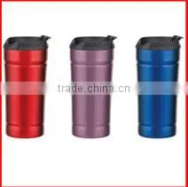 450ml Double Walled SS Mug, Non Leaking Lid, Flip Lid thumbnail-1