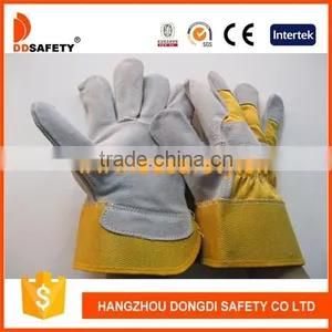 Yellow Cow Split Leather Safety Glove thumbnail-1