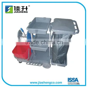 Plastic Cleaning Janitorial Service Cart or Trolley thumbnail-1