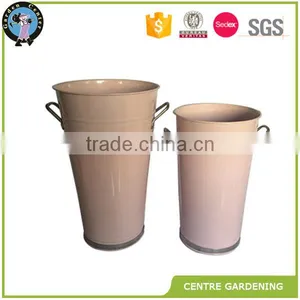 Galvanized Zinc Flower Bucket for Decor thumbnail-4
