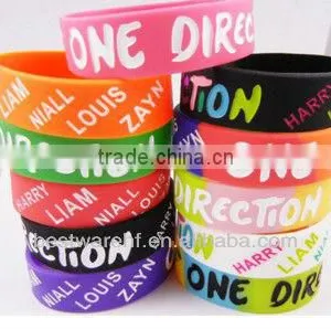 Glowing in Dark Adult Size Silicone Wristbands thumbnail-6