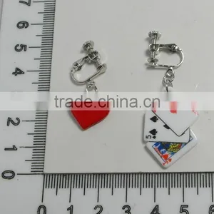 Popular Poker Ear Ring, Fashion Design Ear Ring With Poker Pendants, Wholesale Popular Poker Ear Ring thumbnail-2
