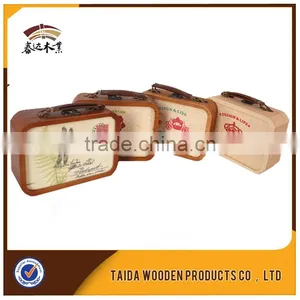 Custom Logo and Color 6 Compartment Solid Wooden Tea Box Accept OEM thumbnail-1