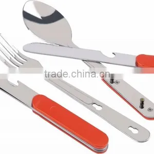 Ultralight Titanium Fork & Titanium Spoon & Titanium Knife Three-piece Titanium Cutlery Camping Hiking thumbnail-1