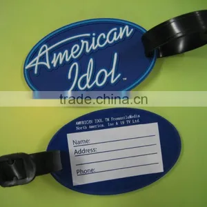 Custom Logo Name Tag Soft PVC Luggage Tag thumbnail-3
