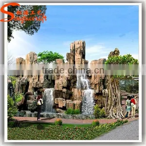 Can be Customized Fountain Garden Decorative Landscape Stone Waterfall Solar Fountain thumbnail-1