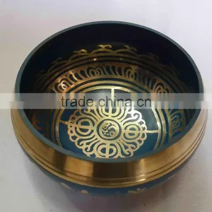 Best Selling Symbolic Colored Tibetan Healing Meditation Singing Bowl thumbnail-5