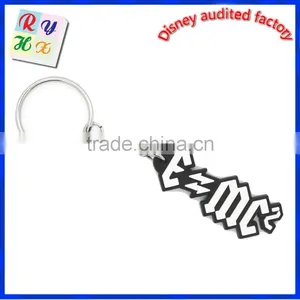 Letter Custom Pvc Rubberised Keychain , Silicone Keychain With Metal Key Ring thumbnail-5