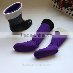 High Quality Winter Fleece Rain Knitted Top Boot Socks thumbnail-4