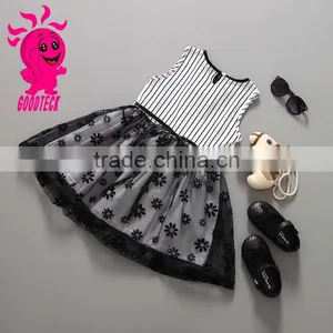 New Arrival Wholesale Children Sleeveless Polka Dot Party Dress thumbnail-5