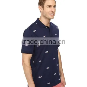 Fashion Shorts Embroidery Designs Mens Golf Patterned Polo Shirt Embroidery thumbnail-4