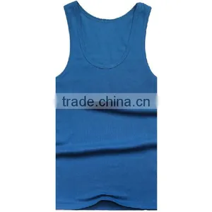 100% Combed Cotton High Top Quality Fitness Wholesale Tank Top Men thumbnail-1
