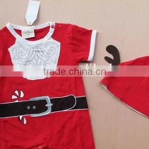 2015 New Baby Christmas Clothes,baby Romper Blank With Hat thumbnail-3