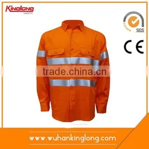 Men t Shirt Whosale China Reflective Safety Polo High Visibility Button Shirts thumbnail-1