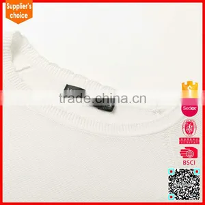 Latest Design 3/4 Sleeve Stripes Cotton Pullover Knitwear Ladies Sweater thumbnail-5