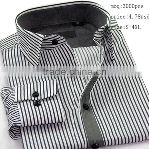 High Quality Mens Grey Dress Shirt Customized in Garments Factory thumbnail-1