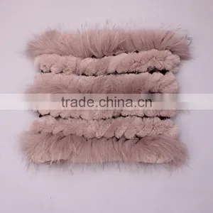 Brand New Knitting Mink Fur Scarf Best-selling Shawl Fur Boa Scarf thumbnail-3