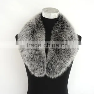 Myfur Multi-color Luxury Real Fur Fox Fur Collar for Jacket Trimmed thumbnail-1