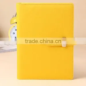 Custom Faux Leather Planner 6 Holes Loose Leaf Binder Clip Diary Notebook thumbnail-5