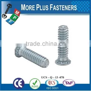 Made in Taiwan Stainless Stee or Carbon Steel Flush Head Self Clinching Stud thumbnail-2
