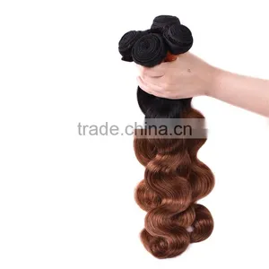 7a Grade Ombre Two Tone Color 1b/30# Body Wave Remy Human Hair Extension thumbnail-6