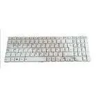 Shockproof Latin Replacement ToshibaLaptop Keyboard , White Keyboard For PC thumbnail-1