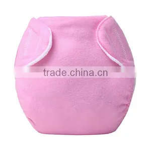 Red Color Design Reusable Summer Training Pants Infant Diaper Cloth thumbnail-3