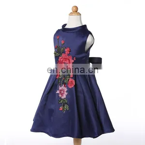 2016 Frozen Elsa Girl Party Dress , The New Children Dress Roses New Embroidery Upscale Princess DressA29161 thumbnail-4