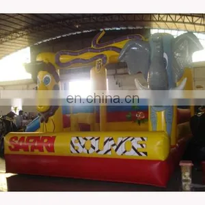 Inflatable Safari Bounce/inflatable Jungle Bounce Castle/jungle Jump House thumbnail-1